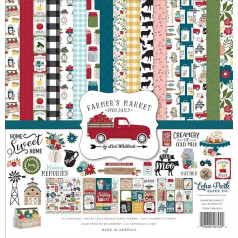 Echo Park Paper Company FM248016 Farmer's Market Collection Kit Paper, Multi, 12 x 12 colių