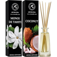 Telpu smaržu difuzors Monoi de Tahiti & Coconut 2х100 ml - Telpu smaržu difuzors ar nūjiņām - Telpu smaržas - Eksotiskas smaržas - Komplekts istabai - Mājai - Birojam - Birojam - Boutique - Aromterapija - Niedres