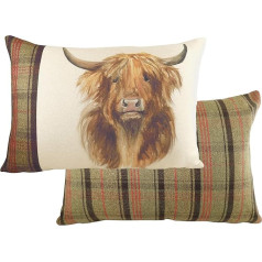 Evans Lichfield Hunter Highland Cow spilvena pārvalks, daudzkrāsains, 40 x 60 cm