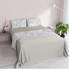 Itāļu gultasveļa 100% mikrošķiedra Fantasy Molecules Double Duvet Cover Set