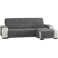 Eysa Zoco Nicht elastisch Sofa überwurf Chaise Longue rechts, frontalsicht, šenils, Grau, 29 x 9 x 37 cm