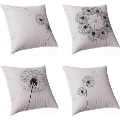 Spilvenu pārvalks spilveniem Dandelion Cute Harmonised Decor Modern Design Cushion Cover Elpojošs mīksts dekoratīvs spilvenu pārvalks Auduma mazgājams komplekts Dārza spilvenu pārvalks