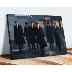 CanvasArtShop Peaky Blinders 36 x 24 collas Mean Business ierāmēts audekls