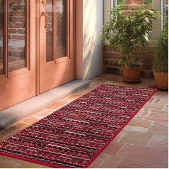 Biscpro Doormat Dirt Trapper Mat iekštelpu neslīdošs mazgājams durvju paklājs paklājs grīdas paklājs ieejas zonai, priekšdurvīm, terasei, gaitenim, dārzam, verandai, 50 x 120 cm