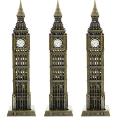 Homoyoyo 3 gabali Londonas Big Ben reāls pulksteņa tornis Statue Anglija Orientieris modelis Metāla UK Building Model Kolekcionējama figūra mājas dekorēšanai Tūrisms Suvenīru dekorēšanai