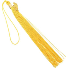 DIYEAH 25 Stk Abschluss Quaste Goldene Abschlussquaste Goldene Quasten Ucf-hut Goldene Verzierungen Abschlusshut-charme Quasten Für Abschlusshut Handdekor Polyester Student Kleid Zubehör