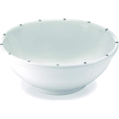 Zafferano Strokes - porcelāna salātu bļoda, diametrs 210 mm, krāsa Pois Beige, mazgājama trauku mazgājamā mašīnā līdz 60° - 2 komplekti