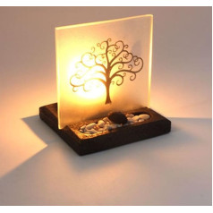 Sweet Guava Tree of Life Teelichthalter mit beleuchtetem Display