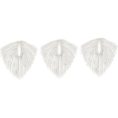 COHEALI Komplekts no 3hinestone Long Tassel Chain Kāzu Rhinestone Šūšanas apdares un rotājumi Pearl Fringe Trim Fringe ar Rhinestone Trim Bridal Rhinestones Alloy Diamond Chain