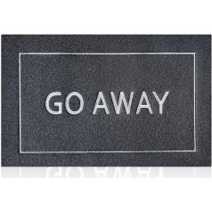 JJUUYOU Lieli laipni paklājiņi priekšējām durvīm ārā Melns Go Away Doormat ar neslīdošiem gumijas paklājiem Dekoratīvs mājas lauku mājas patio 36 x 24 collas