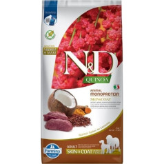 n&d quinoa dog skin&coat venison&coconut adult medium&maxi - sausas maistas šunims - 7 kg