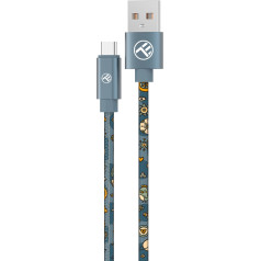 Tellur Graffiti USB to Type-C Cable 3A 1m Blue