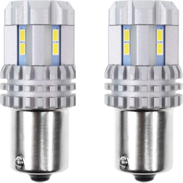 Led spuldzes canbus 3020 ultrabright 22smd 1156 ba15s p21w r10w r5w white 12v 24v aimo-02449