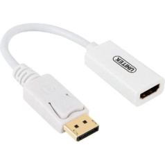 Displayport - hdmi 4k adapteris; y-6332 balts