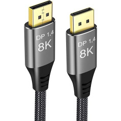 Xiwai DisplayPort 1.4 8K 60 Гц кабель Ultra HD UHD 4K 144 Гц DP к DP кабель 76804320 для видео ПК ноутбук телевизор (3M)