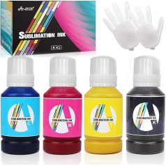 A-Sub 600ml Sublimation Ink Refill for Epson Printers Easy Fill for EcoTank ET1800 ET2700 ET2800 ET3700 ET3800 ET4700 ET4800 ET5800 ET14100 ET1660 ET1666 Printer 00