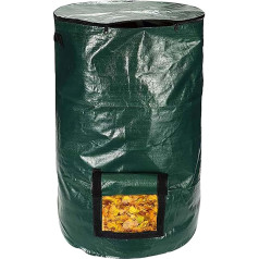 Decordwell Garden Stand Up Composter, 15 Gallon, Quick Composter, Modern Mini Quick Composter, Composter for Balcony, Garden, Kitchen & Patio, with Lid and Compost Removal Window