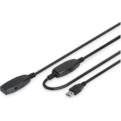 Удлинительный кабель usb 3.0 сверхскоростной тип usb a/usb a m/¯ active 20m черный