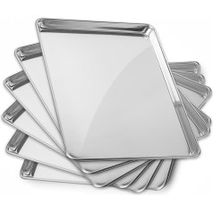 Grid 15 x 21 Commercial Grade Aluminum Cookie Sheet Baking Tray Pan Trīs ceturtdaļas pannas 6 pannas Grid Man