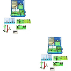 Elektromagnetisches Experimentiergergeräteset, Physik-Labor-Schaltkreislern-Set, Grundlegende Elektrizitäts-Entdeckungsprinzipien, Kit für elektromagnetische Experimente