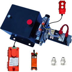 Wryxia Hydraulikaggregat, doppeltwirkend, 1,2 kW, 12 V, kabellose Fernbedienung, 8 Quart Hydraulikstationspumpe (doppeltwirkende kabellose Fernbedienung, 8 Quart)