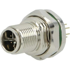 PXMBNI12RPM08XPCM16 Kontaktligzda M12 PIN: 8 vīriešu X kods ProfiNET THT IP67 48V 0.5A BUL