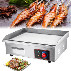 55 cm liela elektriskā grilēšanas plātne, Komerciāla, antihaftbeschichtete Kochplatte darba telpai, 0-300 ℃ zemākā temperatūra, Teppanyaki restorāna ēdienkartei restorānā, 0-300 ℃ zemākā temperatūra, Teppanyaki ēdienkartei restorānā