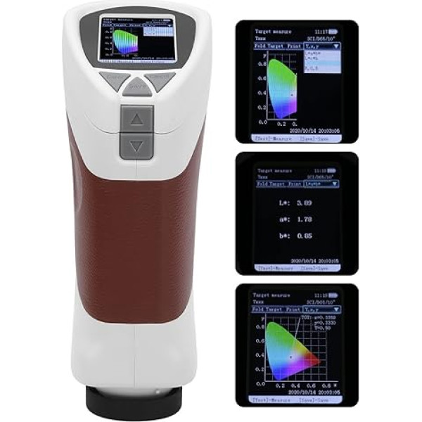 Rokas kolorimetrs CS-10 Portatīvais 8 mm krāsu mērītājs Krāsu starpības mērītājs Daudzfunkcionālais kolorimetrs Atbalsta USB 2.0 interfeisu daudzfunkcionālam lietojumam
