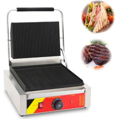 SCHYWL Panini-Presse Für Gewerbliche Nutzung Elektrischer Sandwichgrill Antihaft-Panini-Maker Sandwichtoaster Fleischgrill