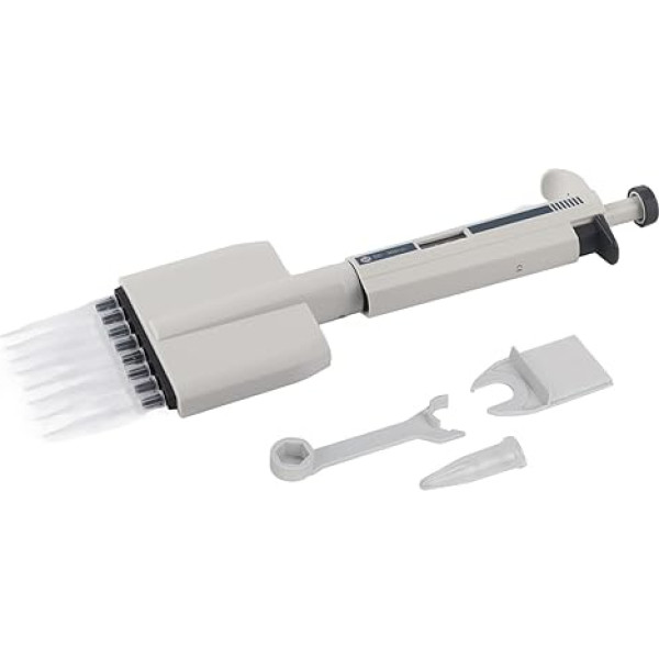 Manuell einstellbare mechanische Pipette mit 8 Kanälen, 50 bis 300 μl, variablem Volumen: Ergonomisches Design mit Präzisionssteuerung wissenschaftliche Labore und diagnostische