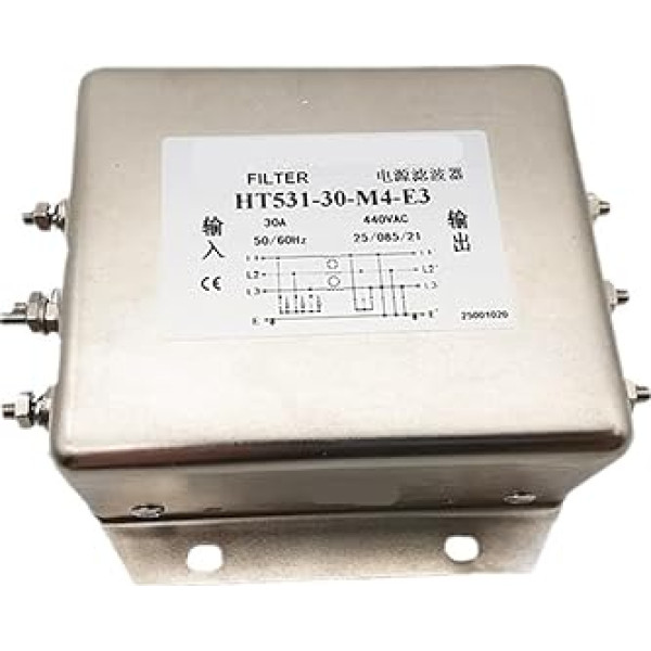 Dreifāzu filtrs HT531-30-M4-E3 Wechselrichterfilter 380V 30A