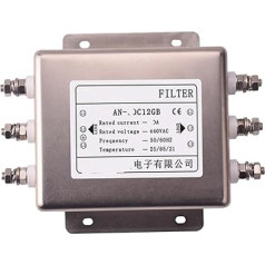 380V/440V/50A, trīsfāzu tīkla filtrs AN-50C12GB/ET-50C12G30B(AN-40C12GB 40A)