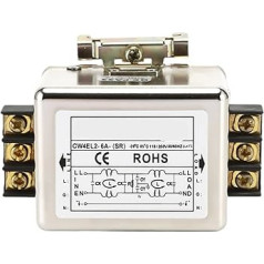 CW4EL2-6A/10A/20A/30A-SR švietėjiškas tinklo filtras, paprastesnis kintamosios srovės blokas, veikia nemokamai, 220 V (CW4EL2-6A-SR)