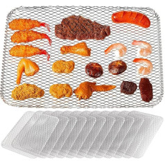 Mifoci 30 Stück BBQ Einweg-Grill-Topper, antihaftbeschichtet, Grill-Matte, Einweg-Grillpfannen für Outdoor-Grill, Einweg-Grilleinlagen, Kochgitter, Grillroste für Camping, Picknicks, Fleischgrillen