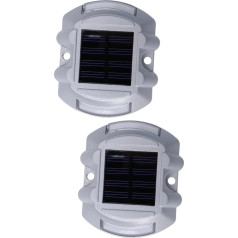 HOMSFOU 2 Stücke Solar Energie Lampe Außen Hof Lampe Vergraben Licht Wasserdichte Deck Licht Gefühl Lampe LED Lampe LED Straße Licht