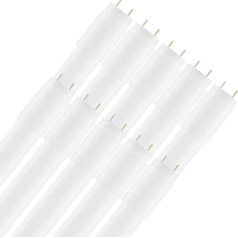 LumCa Pack of 10 LED T8 Tubes 24 W/860 Daylight aizvieto 58 W fluorescējošās spuldzes G13 150 cm 6000 K 2880 lm LED fluorescējošās spuldzes, ieskaitot LED starteri 270° startera leņķis KVG LED Tube Not Dimmable