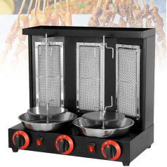 Elektrische Döner-Maschine, vertikaler Broiler, Gyro, Fleisch, Rotisserie, kommerzielles Zuhause, mit Temperaturanpassung 50-350 ℃