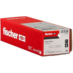 fischer FAZ II Plus 16/100 R Lielas noslodzes nerūsējošā tērauda enkurs ar augstu nestspēju, enkurskrūve lielu slodžu un tērauda konstrukciju stiprināšanai, apstiprinājums seismiskām un ETA prasībām