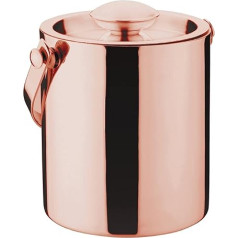 Olympia Copper Ice Bucket Double Walled Lid 1 Litre