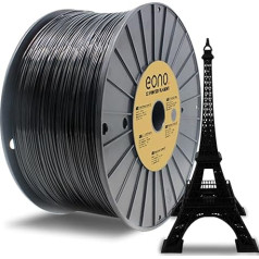 Eono PLA Plus filaments 1,75 mm, PLA Pro 3D printeru filaments, PLA+ filaments 6,6 lbs (3 kg), izmēru precizitāte +/- 0,05 mm FDM printeriem, melns