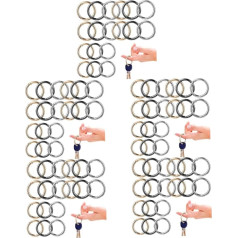 TEHAUX 150 Stk Metallringgepäck Schlüsselkarabiner o Ringe Federabzugshaken zieht Riemen rundkarabiner bastelzeug Schlüsselringe Schlüsselelbund Schlüsselanhänger Ringclips Taschengurtringe
