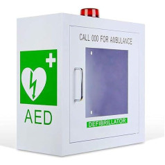 Kadxyan AED-Schrank, AED-Defibrilator-Aufbewawahrungsschrank, Herz-Defibrillator, Mit Alarmsystem, Passend Für Die Meisten AED-Modelle, Für Büro, Pflegeheim, Bus