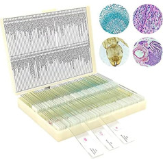 Kivvlbzeq Objektträger Aus Glas, Objektträger Aus Glas mit Proben Von Kindern, Objektträger für die Mikrobiologie Von Erwachsenen bei Kindern, 100 Stück