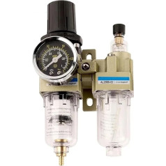 AC2010/3010/4010 AC sērijas gaisa filtrs Eļļas un ūdens separators Spiediena regulators Spiediena regulators Pneimatiskais sūknis Lubricator (AC2010-02)