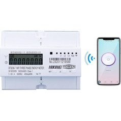 Intelligenter Leistungsmesserschalter, W-LAN Clever Tuya 3p 4. Draht Energiezähler Timer Stromverbrauch Monitor KWh Meter Wattmeter Steuern Sie Ihre Geräte bequem (Size : 80A)