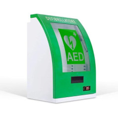 DRUXTO AED defibrilatora glabāšanas skapis, sienas izliekts AED skapis sirds defibrilatoram, metāla PC stikla skapis ar signalizāciju, CE, FDA, TUV mājām, skolām, klubiem un grupām