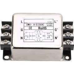 220-V-ieslēguma klemmena bloks ar filtrēšanas ierīci CW4-6A-S (004) 10 A (CW4-20A-S 004 termināls)