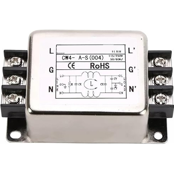 220-V-ieslēguma klemmena bloks ar filtrēšanas ierīci CW4-6A-S (004) 10 A (CW4-20A-S 004 termināls)