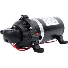 IGASHI Bomba de agua de diafragma autocebante 12V / 24V 126W 160PSI 11Bar Hebebühne 9,5m tragbare elektrische Miniatur-Hochdruck-Membranpumpe Haushaltswasserpumpen DP-160 (Lielums : 12V)