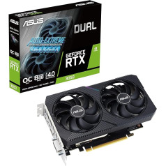 ASUS Dual GeForce RTX 3050 V2 OC Edition 8GB GDDR6 spēļu grafiskā karte (Nvidia RTX3050 V2, PCIe 4.0, HDMI 2.1, DisplayPort 1.4a, DUAL-RTX3050-O8G-V2)